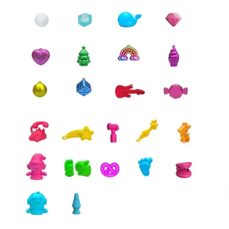 NeeDoh 2026 Advent Calendar 3D PVC Fidget Doll Christmas Countdown Surprise Box Stress Relief Toy New Year Family Surprise Gift